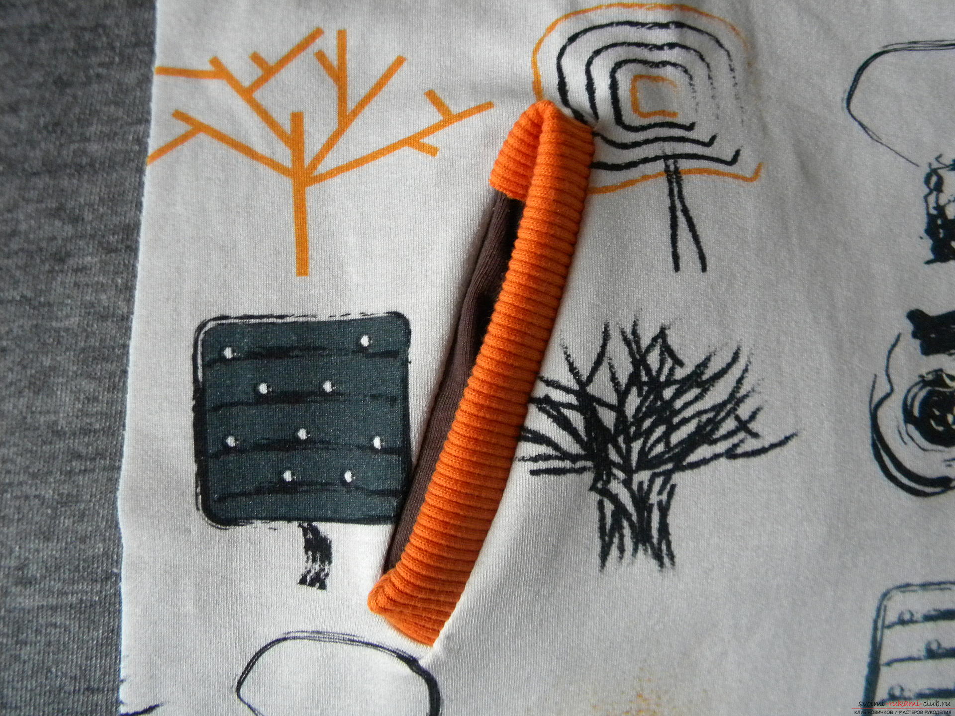 Мастер-класс по шитью научит как производится обработка карманов, делаем карман с листочкой.. Фото №11